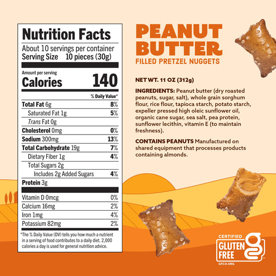 Peanut Butter | Filled Pretzel Nuggets | Family Size